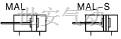 MAL標(biāo)準(zhǔn)型鋁合金迷你氣缸符號