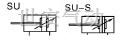 SU無拉桿式標(biāo)準(zhǔn)氣缸符號圖
